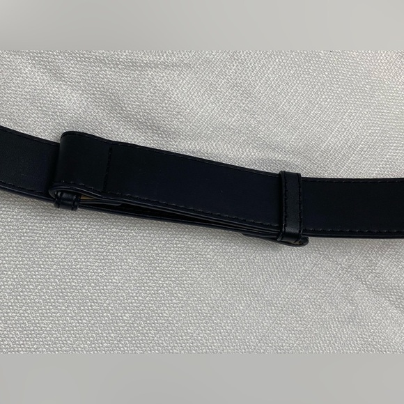 New Adjustable BCBGMaxAzris Black Leather Belt NWT main image 3